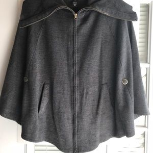 Fall/Winter Gray Oversized Shawl/Cape Sweater